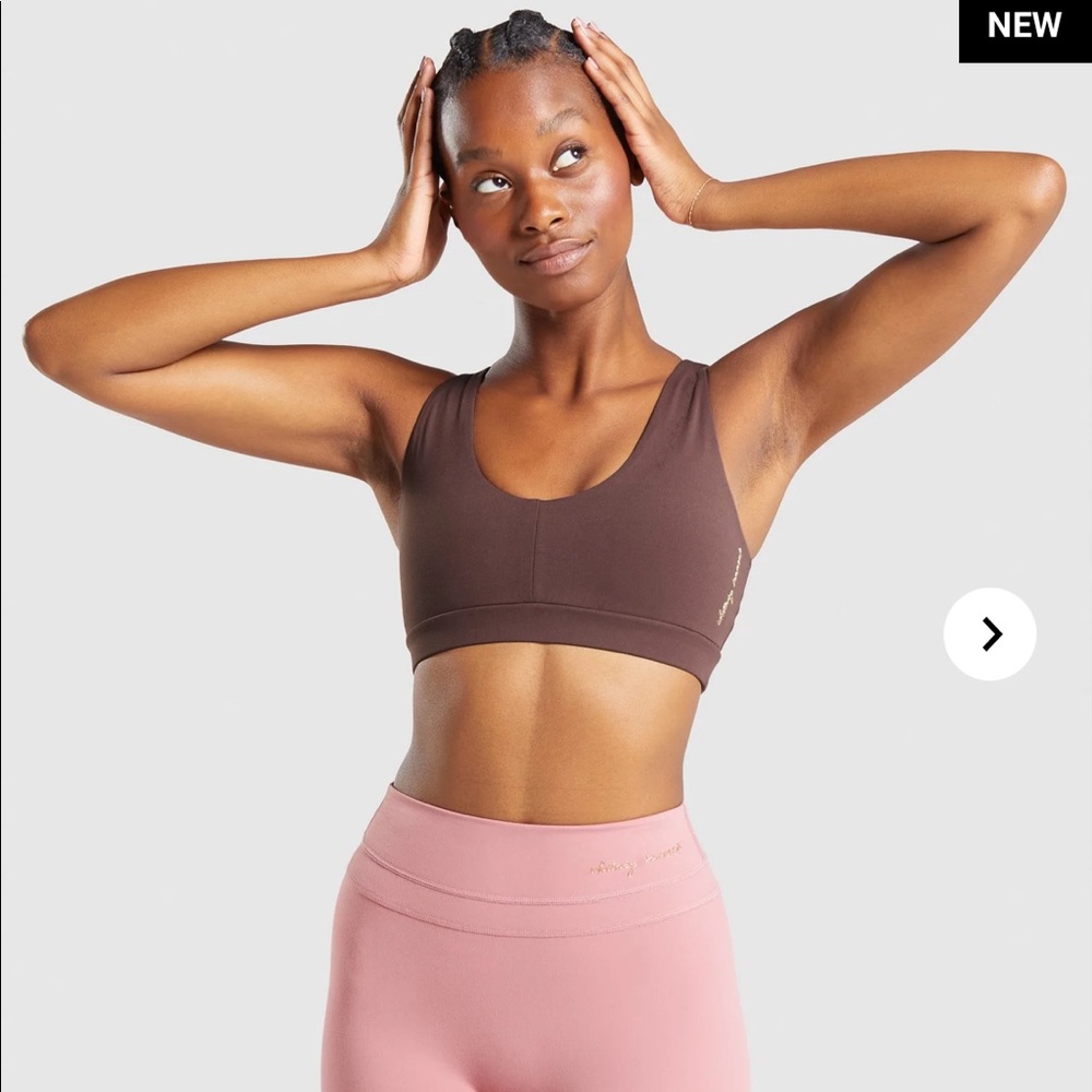 Whitney Simmons x Gymshark Chocolate Sports Bra
